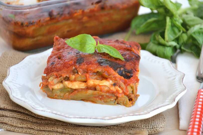 Porzione di Melanzane alla Parmigiana