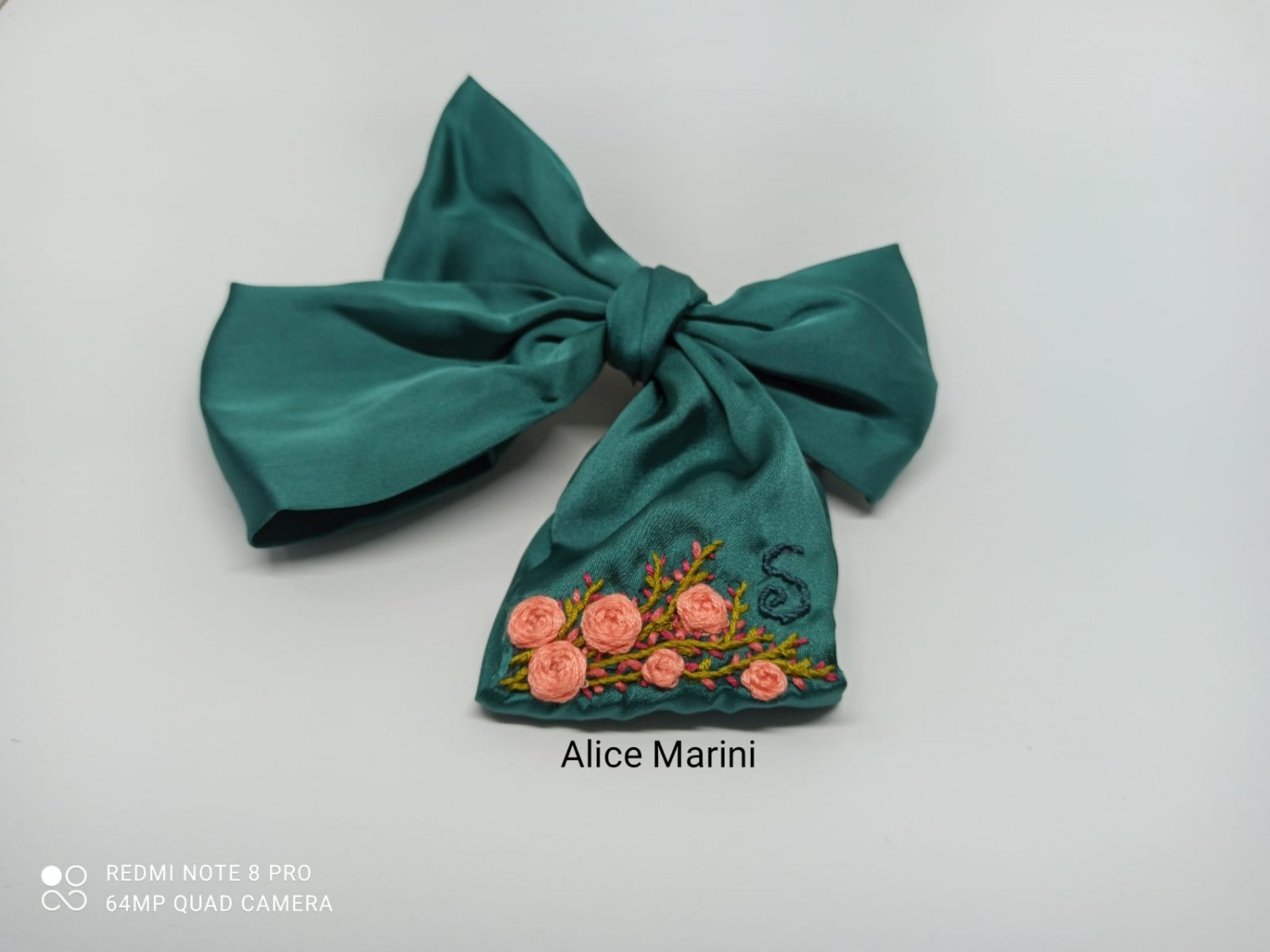 Hair Bow - Fiocco Ricamato